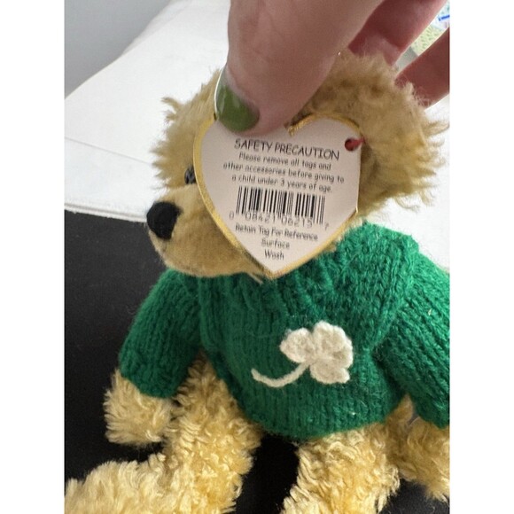TY The Attic Treasures Collection Blarney Irish Bear NEW Kiss Me I'm Irish - Picture 6 of 7